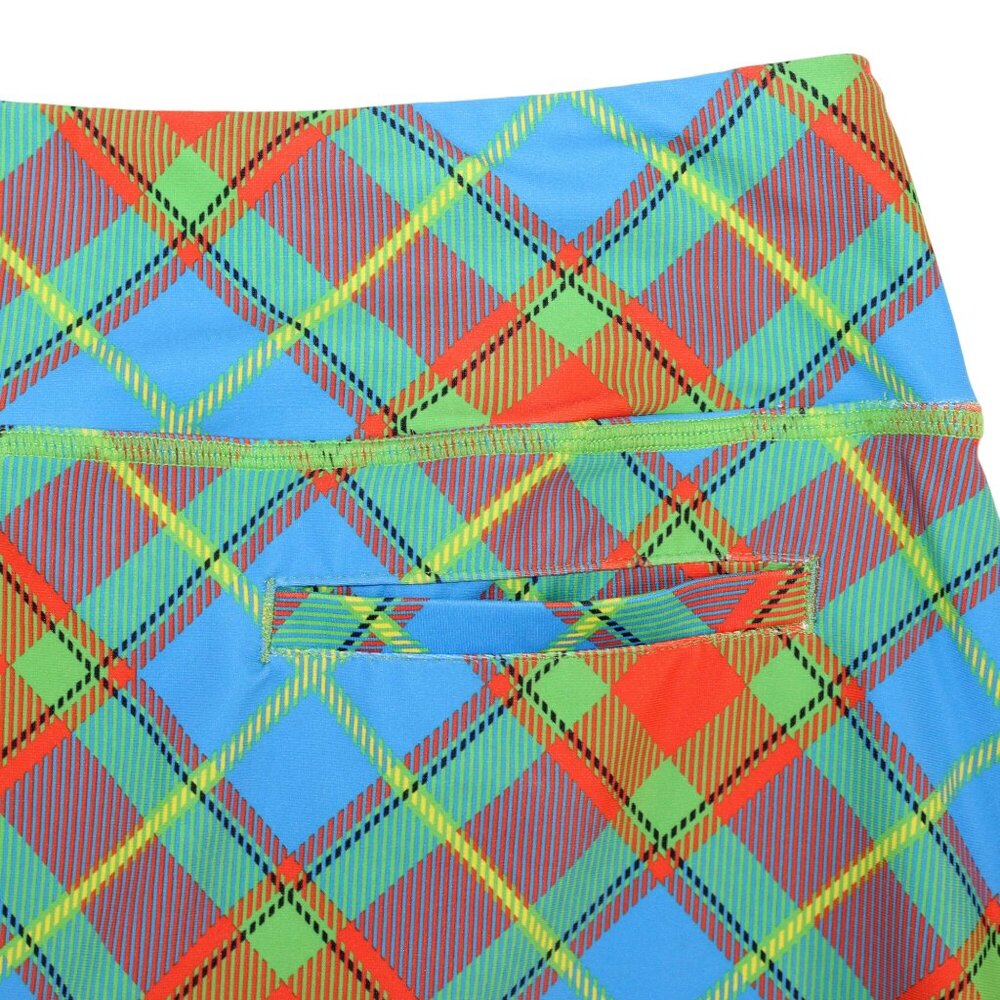 Loudmouth Womens Sz Medium Golf Skort Multicolored Plaid Check Pattern Athletic - Picture 6 of 8